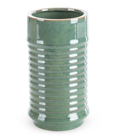 Wazon ozdobny zielony ceramiczny SAMI 15X26