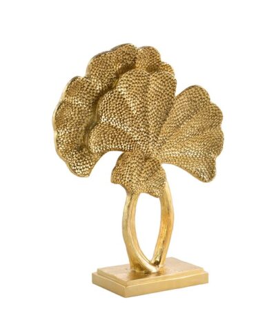Złoty liść miłorząb to elegancka i wyjątkowa figurka dekoracyjna, która doda szyku pomieszczeniu.