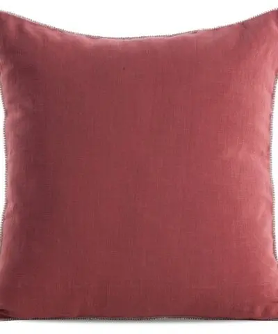 POSZEWKA LEN 43X43 CM CZERWONY