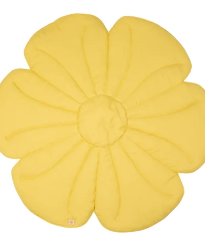 Mata do tipi lniana żółta kwiat