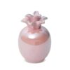 Figurka dekoracyjna ananas ceramiczny różowy to elegancka dekoracja do wnętrza.