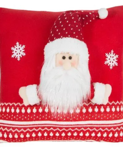 ŚWIĄTECZNA POSZEWKA SANTA 40X40 CM CZERWONY