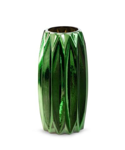 Wazon szklany ozdobny zielony Negr 10X20 CM