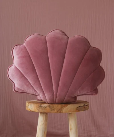 Poduszka muszla różowa welwetowa super soft
