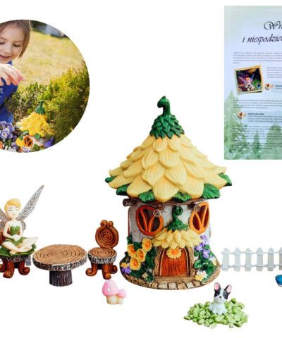 Mini ogród dla dzieci – zestaw Wróżki2 to zestaw do tworzenia wymarzonych mini ogrodów. Stworzony z pięknych bajkowych figurek.