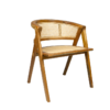 Krzesło rattanowe Kimpling to wyposażenie stylu boho.