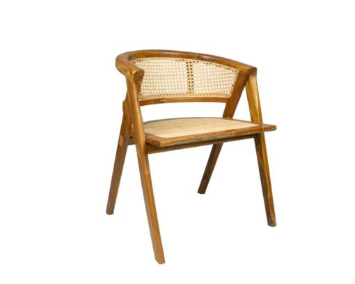 Krzesło rattanowe Kimpling to wyposażenie stylu boho.