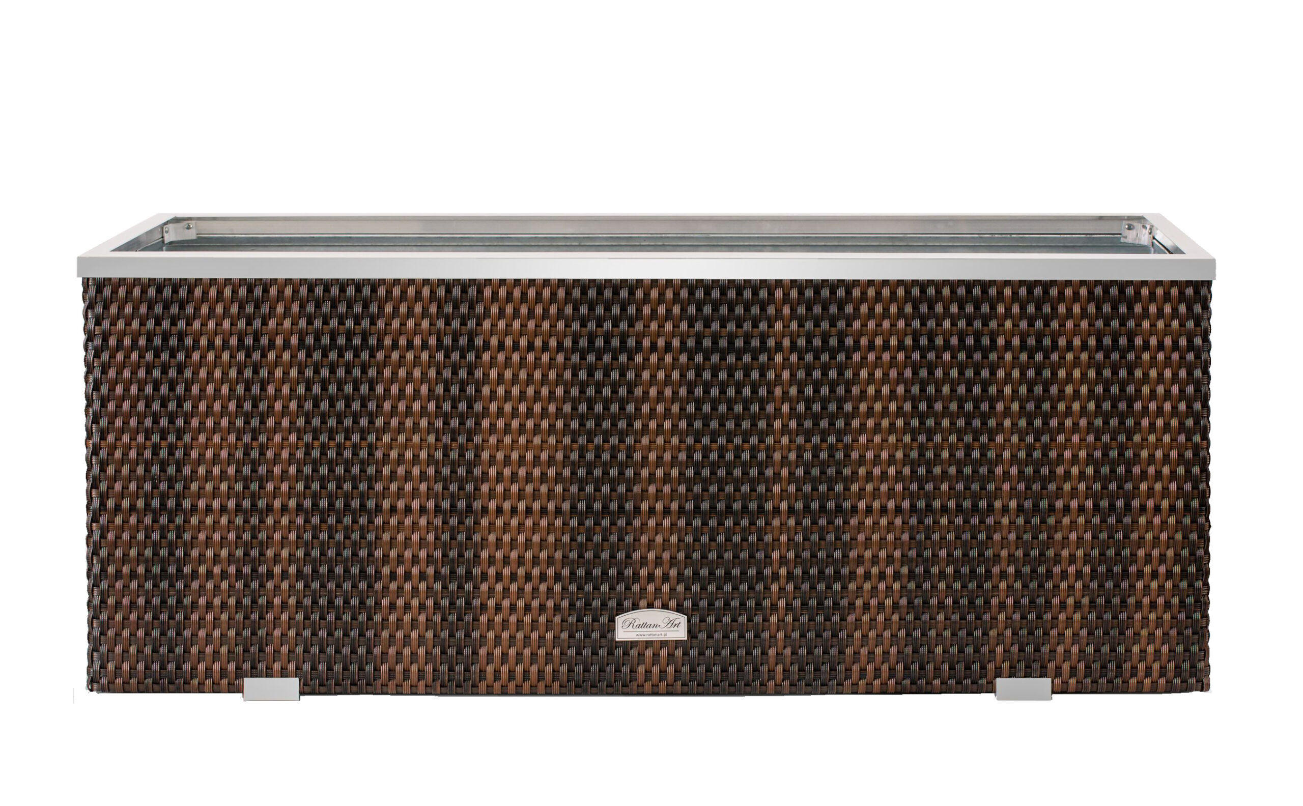 Donica ogrodowa prostokątna podłużna 108 cm technorattan - obrazek 11