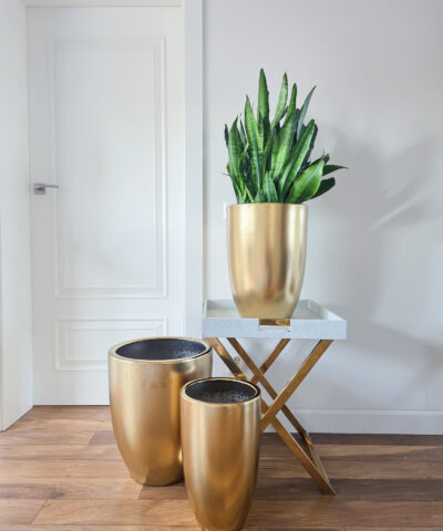 Alternative view of Donice złoto szczotkowane duże 3 szt. Aria