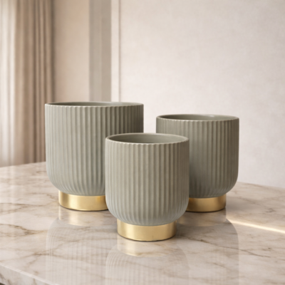 Donice ryflowane kaszmirowe