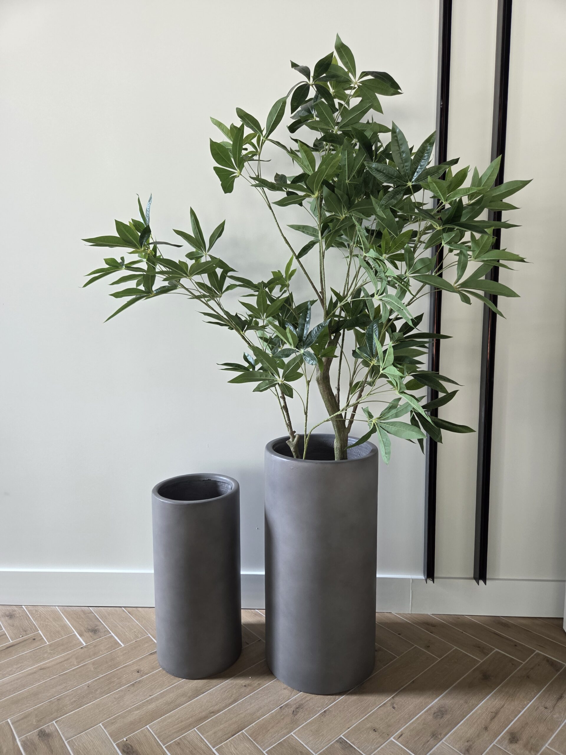 Donica wysoka grafitowa Linea 75 | 60 cm - obrazek 7