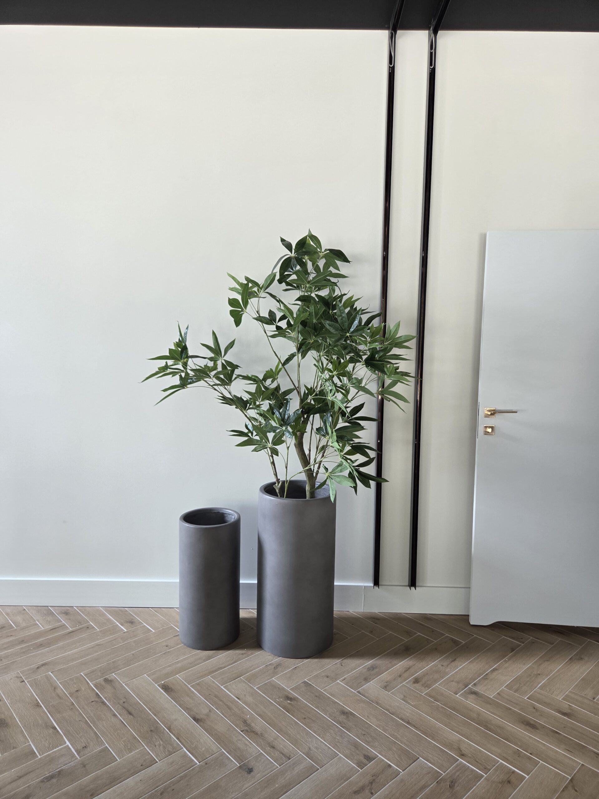 Donica wysoka grafitowa Linea 75 | 60 cm - obrazek 8